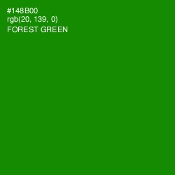 #148B00 - Forest Green Color Image