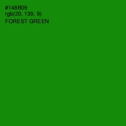 #148B09 - Forest Green Color Image