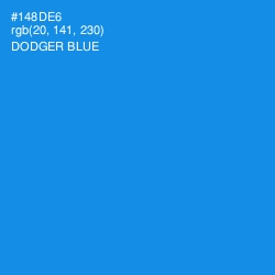 #148DE6 - Dodger Blue Color Image