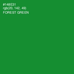 #148E31 - Forest Green Color Image