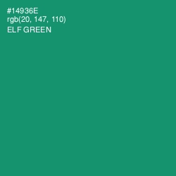 #14936E - Elf Green Color Image