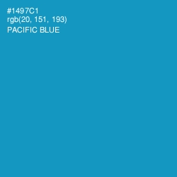 #1497C1 - Pacific Blue Color Image