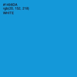 #1498DA - Pacific Blue Color Image