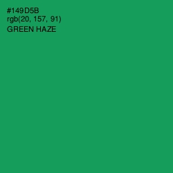 #149D5B - Green Haze Color Image