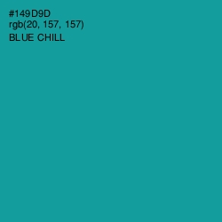 #149D9D - Blue Chill Color Image