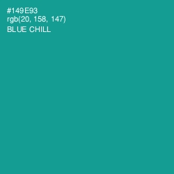 #149E93 - Blue Chill Color Image