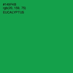 #149F4B - Eucalyptus Color Image