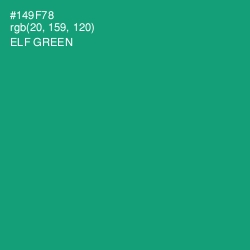 #149F78 - Elf Green Color Image