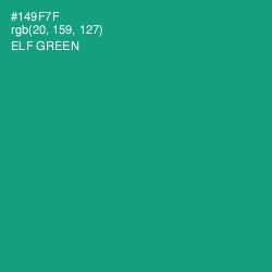#149F7F - Elf Green Color Image