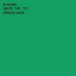 #14A065 - Green Haze Color Image