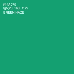 #14A070 - Green Haze Color Image