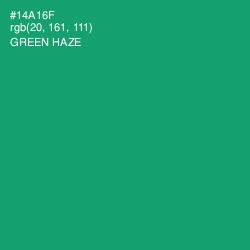 #14A16F - Green Haze Color Image