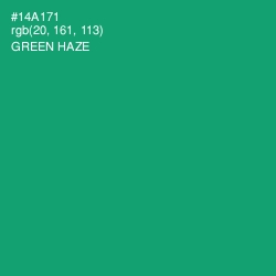 #14A171 - Green Haze Color Image