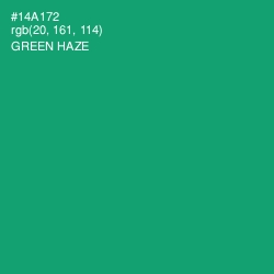 #14A172 - Green Haze Color Image