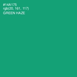 #14A175 - Green Haze Color Image