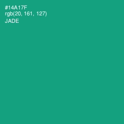 #14A17F - Jade Color Image