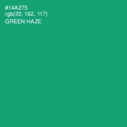 #14A275 - Green Haze Color Image