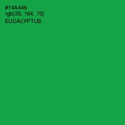 #14A446 - Eucalyptus Color Image