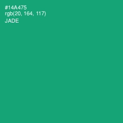 #14A475 - Jade Color Image