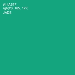 #14A57F - Jade Color Image