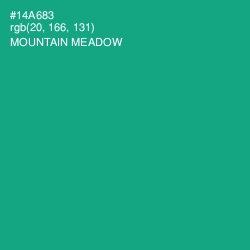 #14A683 - Mountain Meadow Color Image