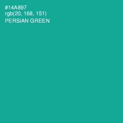 #14A897 - Persian Green Color Image