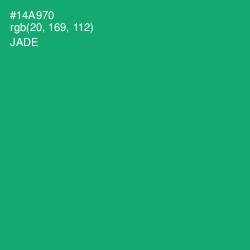 #14A970 - Jade Color Image