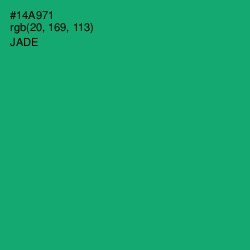 #14A971 - Jade Color Image