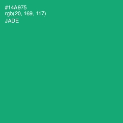 #14A975 - Jade Color Image