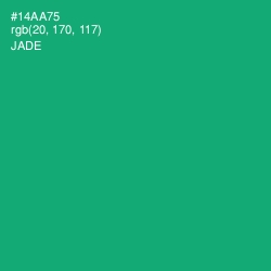 #14AA75 - Jade Color Image