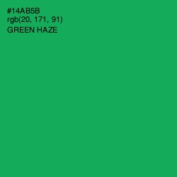 #14AB5B - Green Haze Color Image