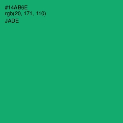 #14AB6E - Jade Color Image