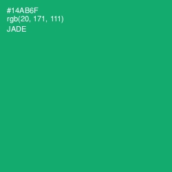 #14AB6F - Jade Color Image
