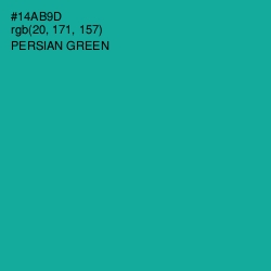 #14AB9D - Persian Green Color Image