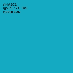 #14ABC2 - Cerulean Color Image