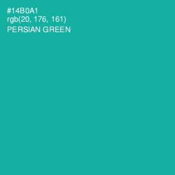 #14B0A1 - Persian Green Color Image