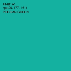 #14B1A1 - Persian Green Color Image