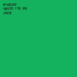 #14B25F - Jade Color Image