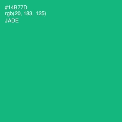#14B77D - Jade Color Image