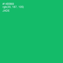 #14BB69 - Jade Color Image