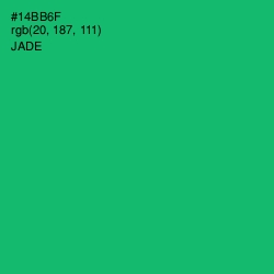 #14BB6F - Jade Color Image