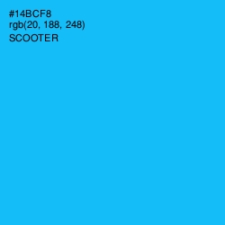 #14BCF8 - Scooter Color Image