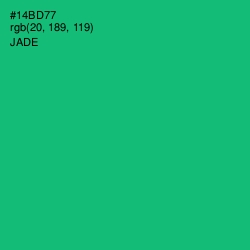 #14BD77 - Jade Color Image