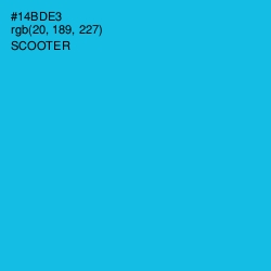 #14BDE3 - Scooter Color Image