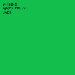 #14BE4D - Jade Color Image