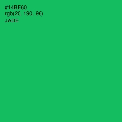 #14BE60 - Jade Color Image