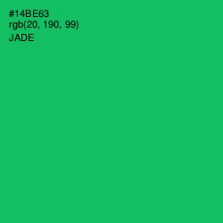 #14BE63 - Jade Color Image