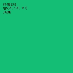 #14BE75 - Jade Color Image