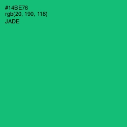 #14BE76 - Jade Color Image
