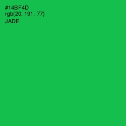 #14BF4D - Jade Color Image